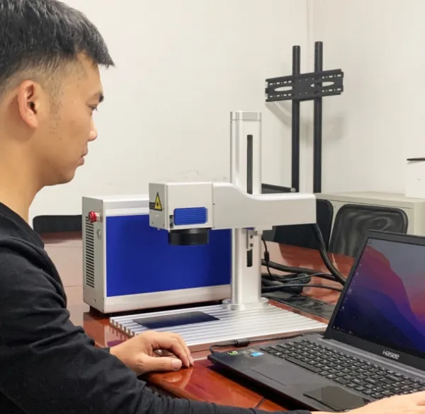 KX-20 Split Semi-circular Desktop Laser Marking Machine photo-3