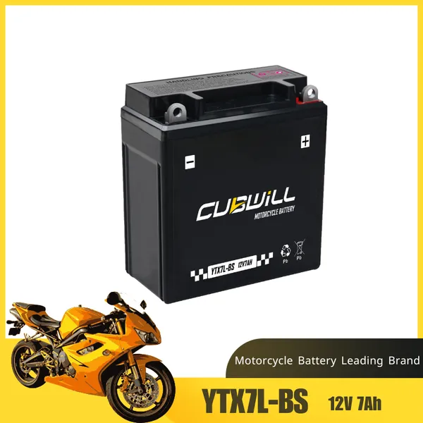 Серная свинцовая 12В7Ач YTX7L-BS герметичная AGM-аккумуляторная батарея для мотоцикла с сертификатом UL