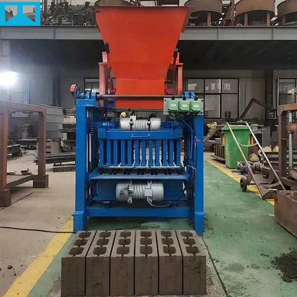 High Quality Semi-automatic Hollow Cement Concrete Block Maker Machinery Brick Making Machine Price photo-2