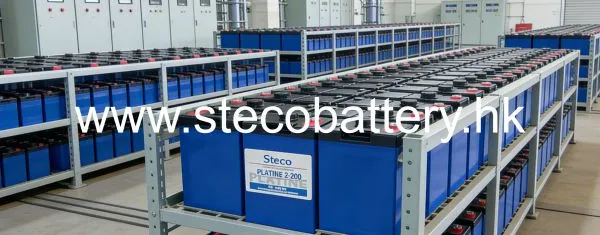 STECO PLATINE12-65 MCC 12V65Ah Battery Group Replacement in the Distribution Room