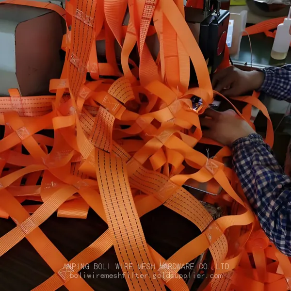 Polypropylene Lifting Cargo Net Belting 5:1 Safety Factor Sling With 2 Inch Width 5m Length photo-5