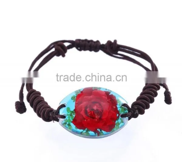 Lovely Real Flowers Resin Fashion Bracelet photo-2