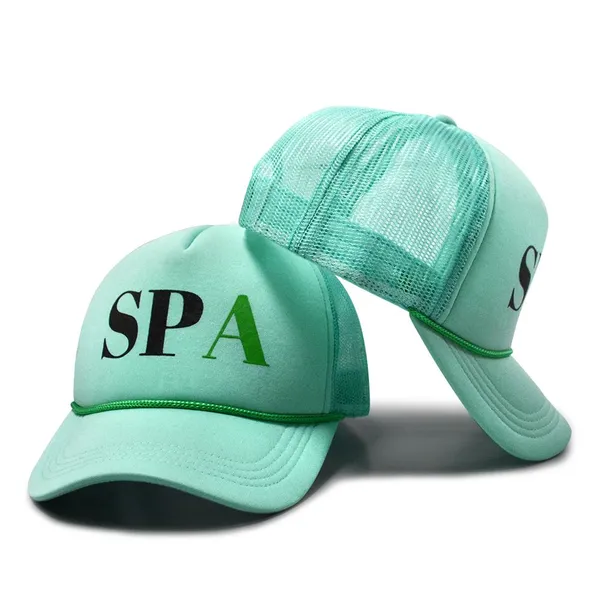 OEM ODM Embroidery Printed Logo Caps and Hats Manufacturer 5 Panels Trucker Hats Rope Colorful Foam Trucker Cap Custom