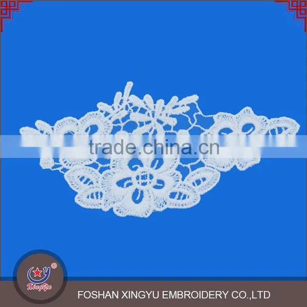Latest Design Customized Flower Embroidery Design Women Polyester Fashion Decorations Collar photo-3