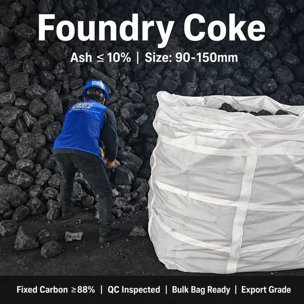 Premium Low Sulfur Foundry Coke for Ductile Iron Casting Operation Project Work Use