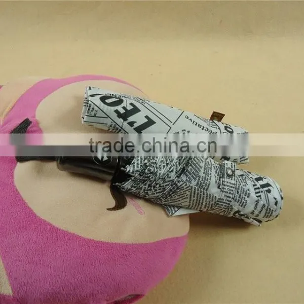 21"x 8 Ribs 3 Folding Umbrella With Automatic Open and Close