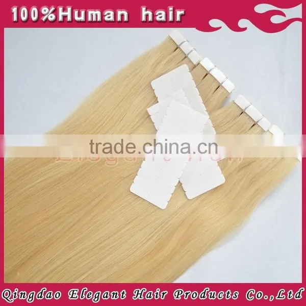 High Quality 100% Brazilian Remy Blue/white Tape Hair Extension photo-3