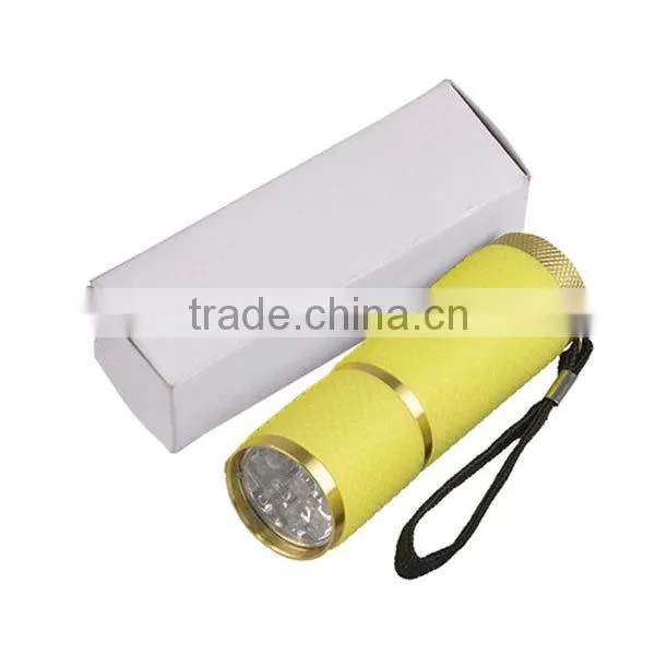 9LEDs Aluminum Glow in the Dark LED Flashlight photo-5