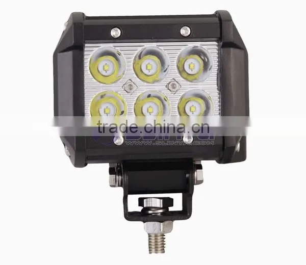 18W 4 Inch 6 X 3W IP67 Waterproof TRUCK/BOAT/JEEP/SUV LED Work Light Bar photo-4