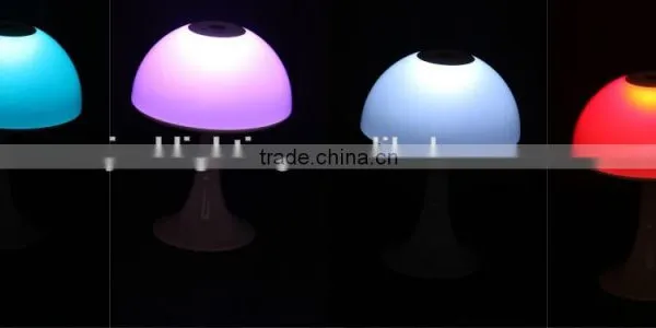 JK-862 2016 Rechargeable New Product LED Decoration Glowing Mushroom Shape Table Desk Lamp With Color Changing photo-2