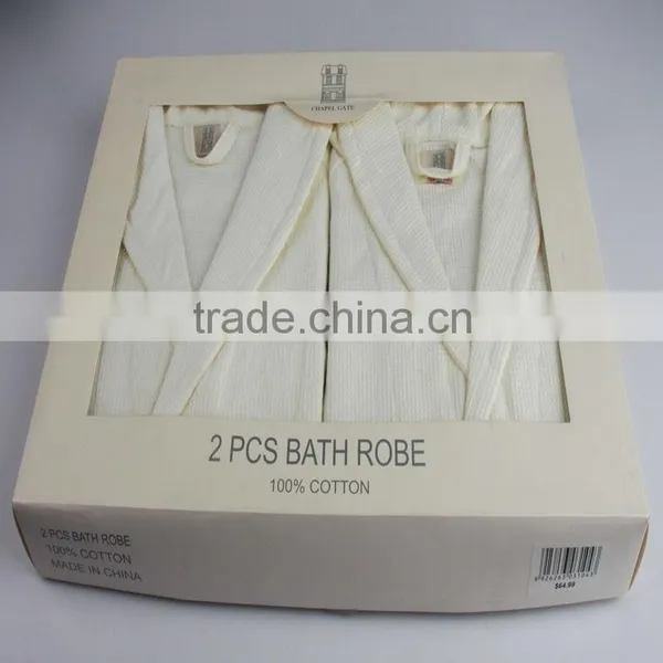 100% Cotton Wholesale Cotton Waffle Bathrobes photo-3