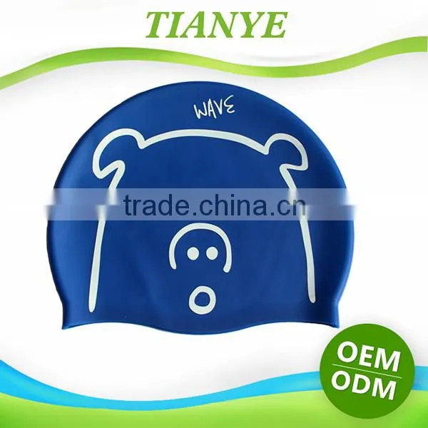 Cartoon Swimming Cap, Printing Silicone Swimming Cap For Kid photo-4