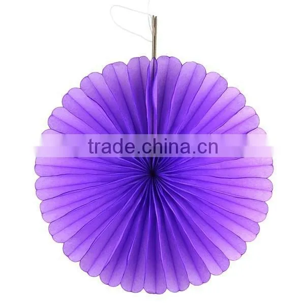 Fashional!!tissue Paper Fan, Wall Decor Hanging Paper Fan photo-4