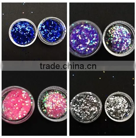 Beautful Nail Sequin Glitter Nail Art Kit 1 Set 12 Color 3D Nail Art Decoration Nail Art Bottle Tip Set photo-3