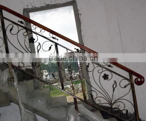 Wrought Iron Balustrade/indoor Wrought Iron Stair Railing Design/staircase Handrail