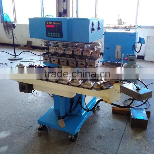High Quality 6 Color Plastic Bottle Caps Printing Machine With Flame System Bottle Cap Printer LC-SPM6-150/20 photo-4