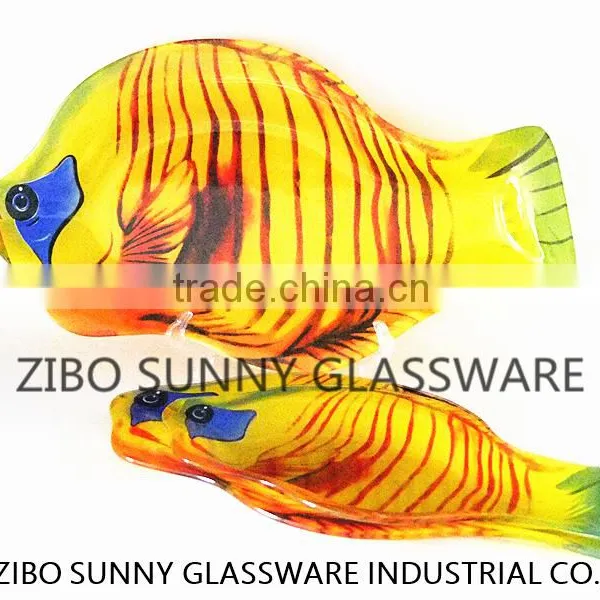 Tropical Gold Fingerling Son Glass Plate photo-5