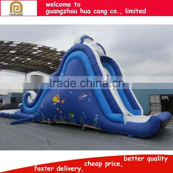 2016 China Funny Giant Inflatable Slide/titanic Inflatable Long Slide With Large Pool photo-4