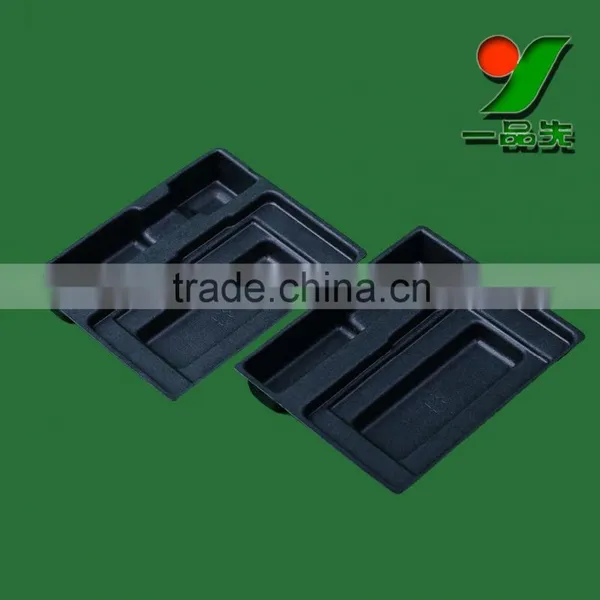 Dongguan 100% Biodegradable Sugarcane Bagasse Molded Paper Pulp Electronic Cigarette Component 0.8mm Thickness Packaging Tray photo-5