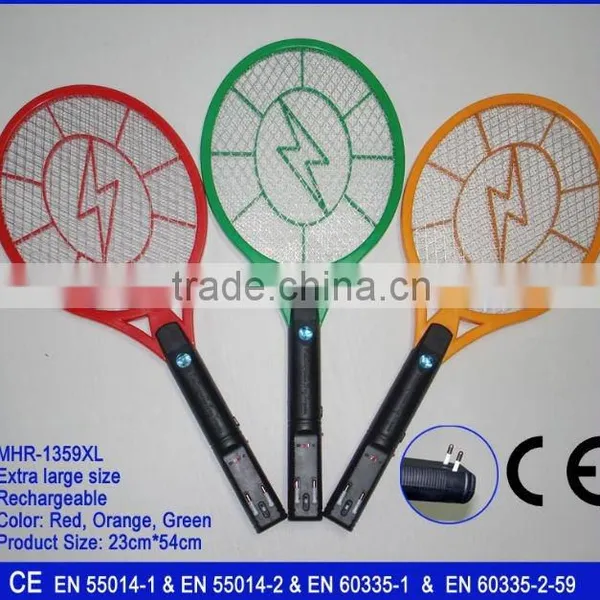 Rechargeable Three-layer Nets Eco-friendly Electric Mosquito Swatter With CE RoHS