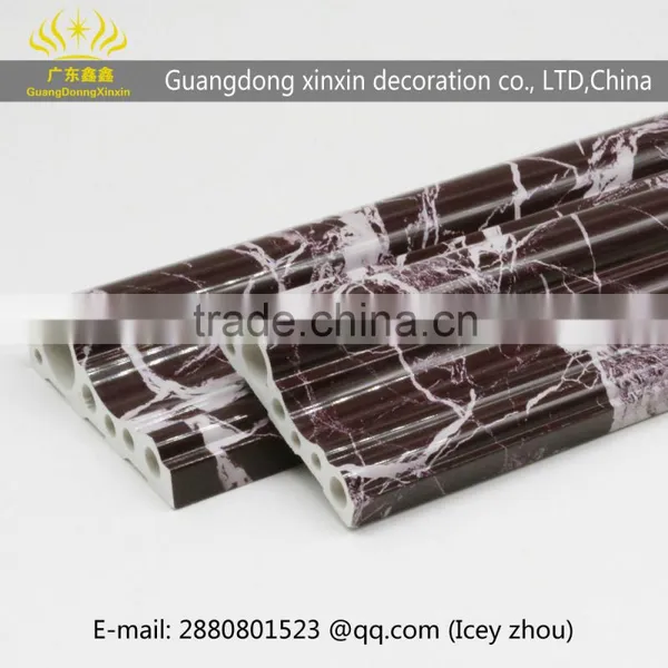 Factory Price Interior House Design Construction Fireproof Material Violet Red Molding Line photo-4