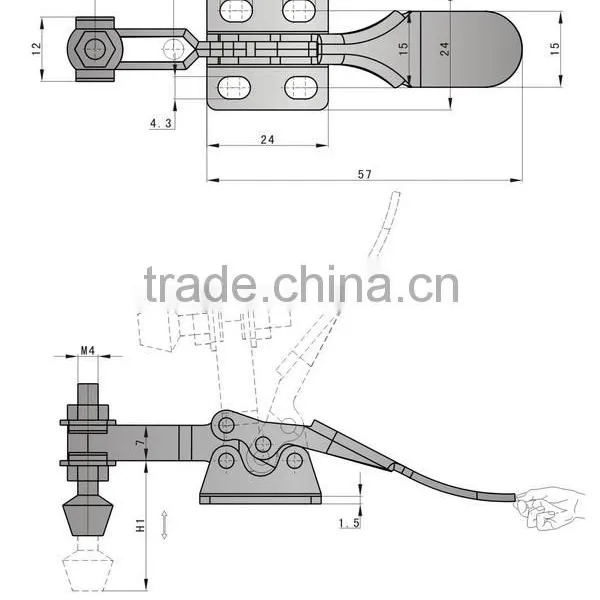 2016 Hot Sale SK3-021-5 Horizontal Toggle Clamp photo-3