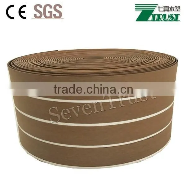 PVC Flooring Roll Synthetic Marine Decking Teak Decking photo-6