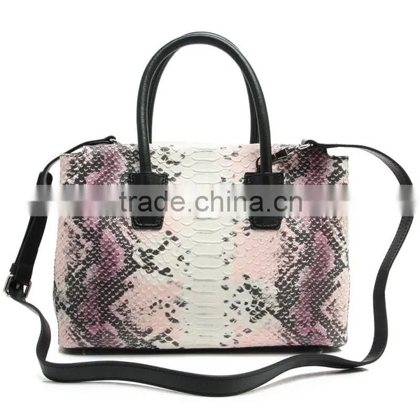 CSS1525-001 Python Snake Skin Leather Bag Women Handbags Mochila Wayuu Bags China Supplier Guangzhou
