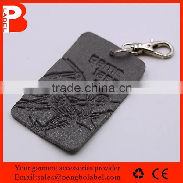 Fashion Jeans Leather Patch With Metal photo-5