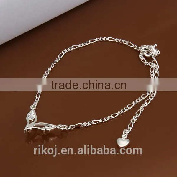 2015 Wholesale Fashion Jewellry 925 Sterling Silver Chain Ankle Quality Choice photo-3