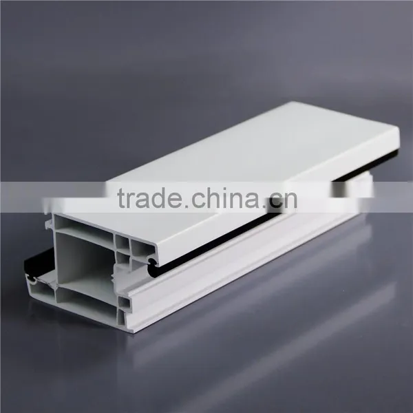 60 Swing Open Inside Casement Window Upvc Extrusions Plastic Profiles Horizontal Swing Door Sash Hollow Profile