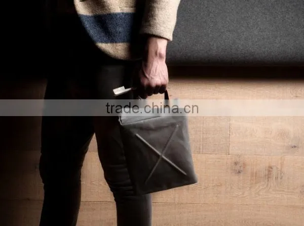 Dopp Kit Travel Canvas Pouch Toilet Pouch Leather Trim photo-4