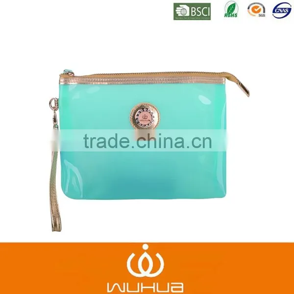 2016 Luxury Yellow PVC Handbag for Cosmetic Convenience photo-4