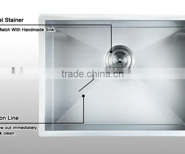 16 Gague 18 Gague Stainless Steel Undermount Rectangular Single Bowl Kitchen Sink photo-2