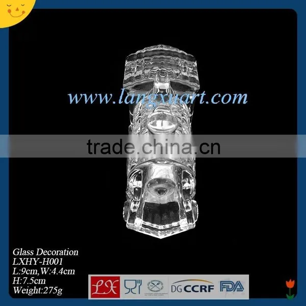 Train Shape Clear Glass Craft Supplier From China photo-4