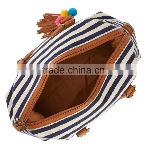 Stripe Canvas Bag for Women photo-2