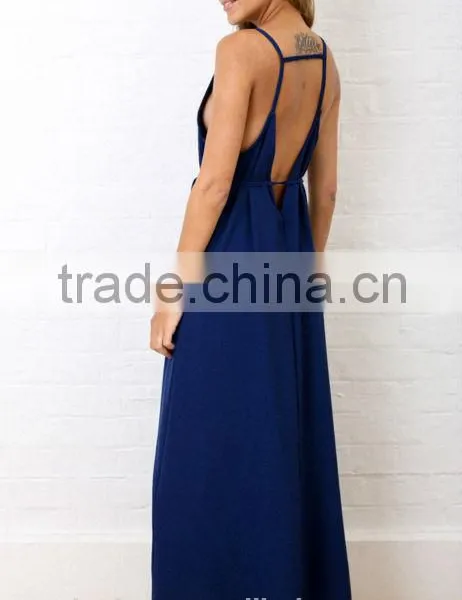 Latest Dress Designs Deep v Neck New Women Arbic Long Maxi Dress photo-5