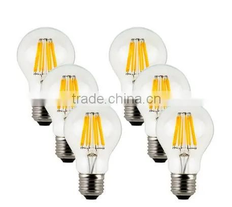 A60 Led Filament Bulb,8W 360degree/b22/E27 Led Filament Lamp
