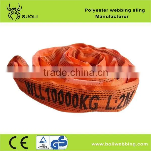 10T Polyester Round Sling (soft Lifting Sling) Endless Round Sling