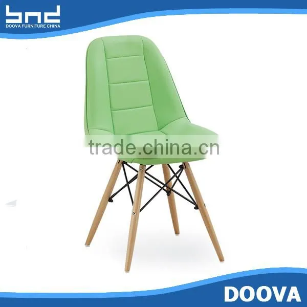 Leisure Leather Chair Wood Legs Office Chair photo-2
