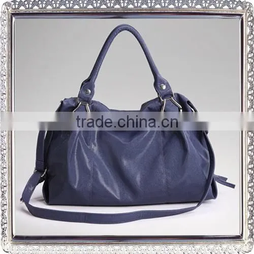 Brand Blue Shoulder Leather Bag Women With High Quality
