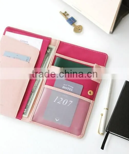 Delicate Passport Holder With Multi-function Pocket,leather Passport Cover With Button Closed,Beautifully Made Travel Wallet photo-5