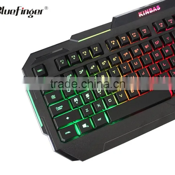 Factory Cheaper USB Wired Seven Color Backlit Gaming Keyboard photo-4
