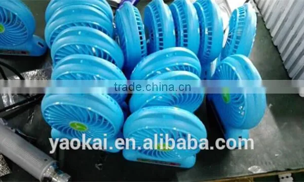 New 2016 Product Idea Usb Table Rechargeable USB Mini Desk Fan With Led Lights photo-2