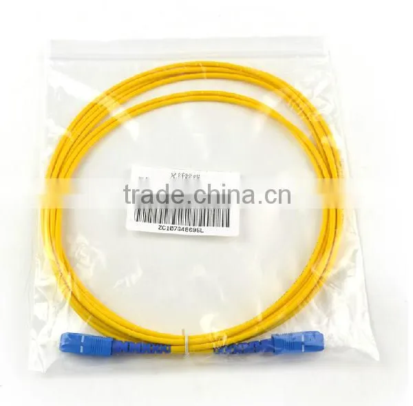 SC/UPC-SC/UPC G652d G657A Singelmode Simplex Fiber Optic Patch Cord Yellow Color LSZH Jacket photo-5