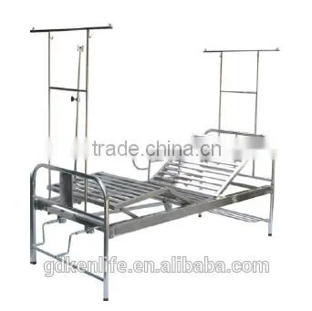 Stainless Steel Hospital Bed With Two Revolving Levers photo-2