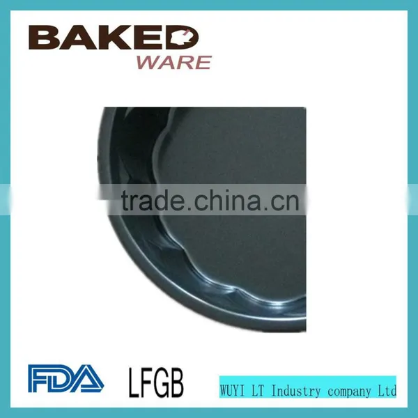 New Flower Shape Pan CARBON Steel Cake Pan Black Color Pizza Pan photo-4