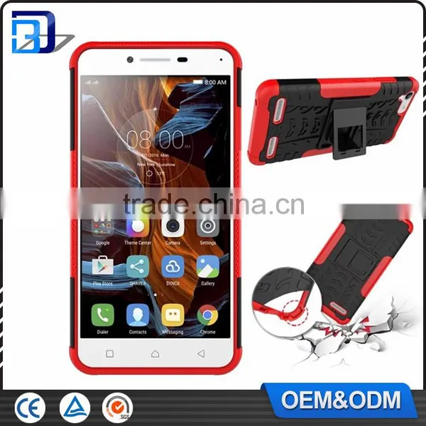 Low Price China Mobile Phone 2 in 1 PC+TPU Hybird Armor Rugged Case Cover for Lenovo Vibe K5 Plus With Stand, for Lenovo K5 Case photo-2