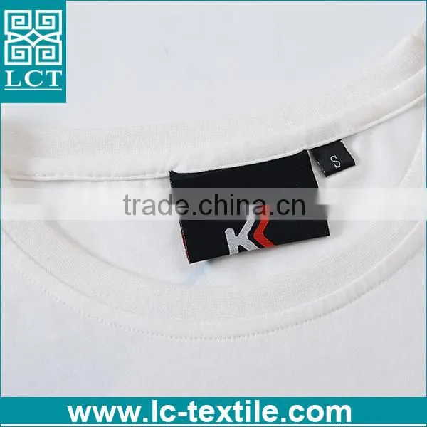 Custom Slogen Print Slim Fit Plain Cotton Neck Crew T-shirt for Wholesale photo-3
