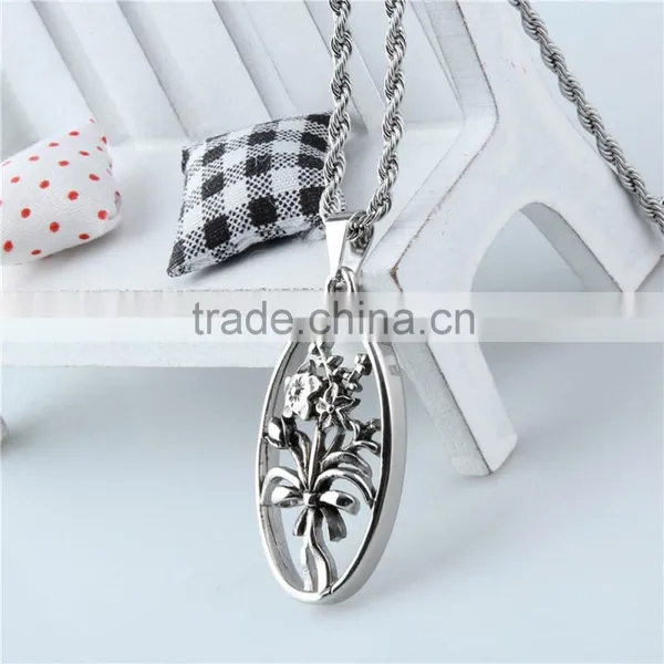 Latest New Fashion Stainless Steel Casting Flower of Life Pendant photo-2